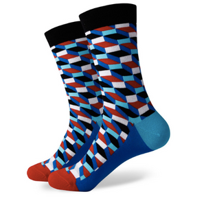 3D Blocks Socks - Sock Mafia