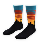 Cactus Sunset Socks - Sock Mafia